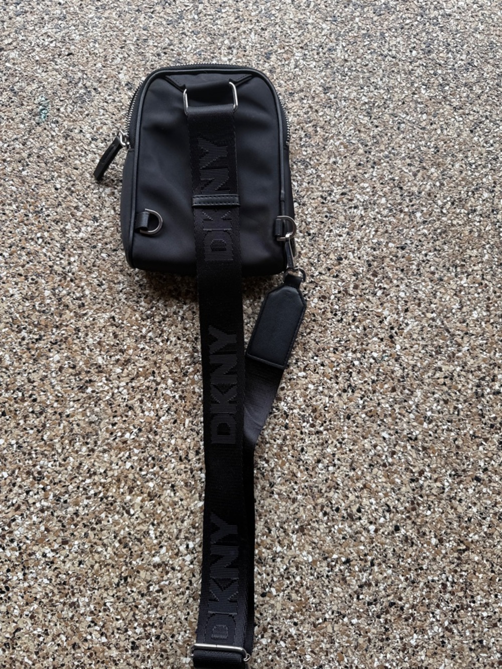 DKNY Black Logo Strap Sling/Belt Bag - Picture 4 of 4